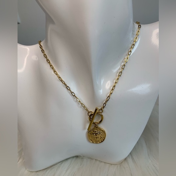 Gold Medallion Necklace - Picture 4 of 5